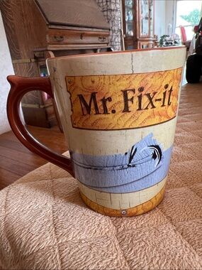 Mr. Fix-it Ceramic Brown CoffeeMug Philippians 4:13